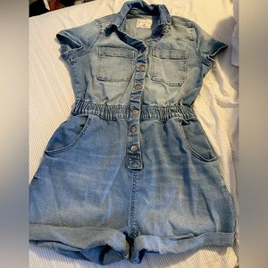 Denim romper